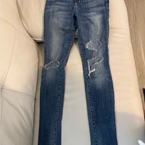 Joe's Jeans Distressed Skinny Blue Jeans
